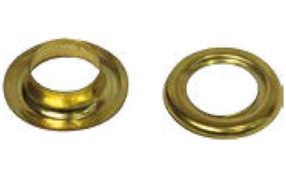 Durable Tarpaulin Accessories - Metal Eyelets Brass Plated 16mm Diameter Featuring High Corrosion Resistance and Heavy Duty Construction Ideal for Industrial and Commercial Tarpaulin Applications